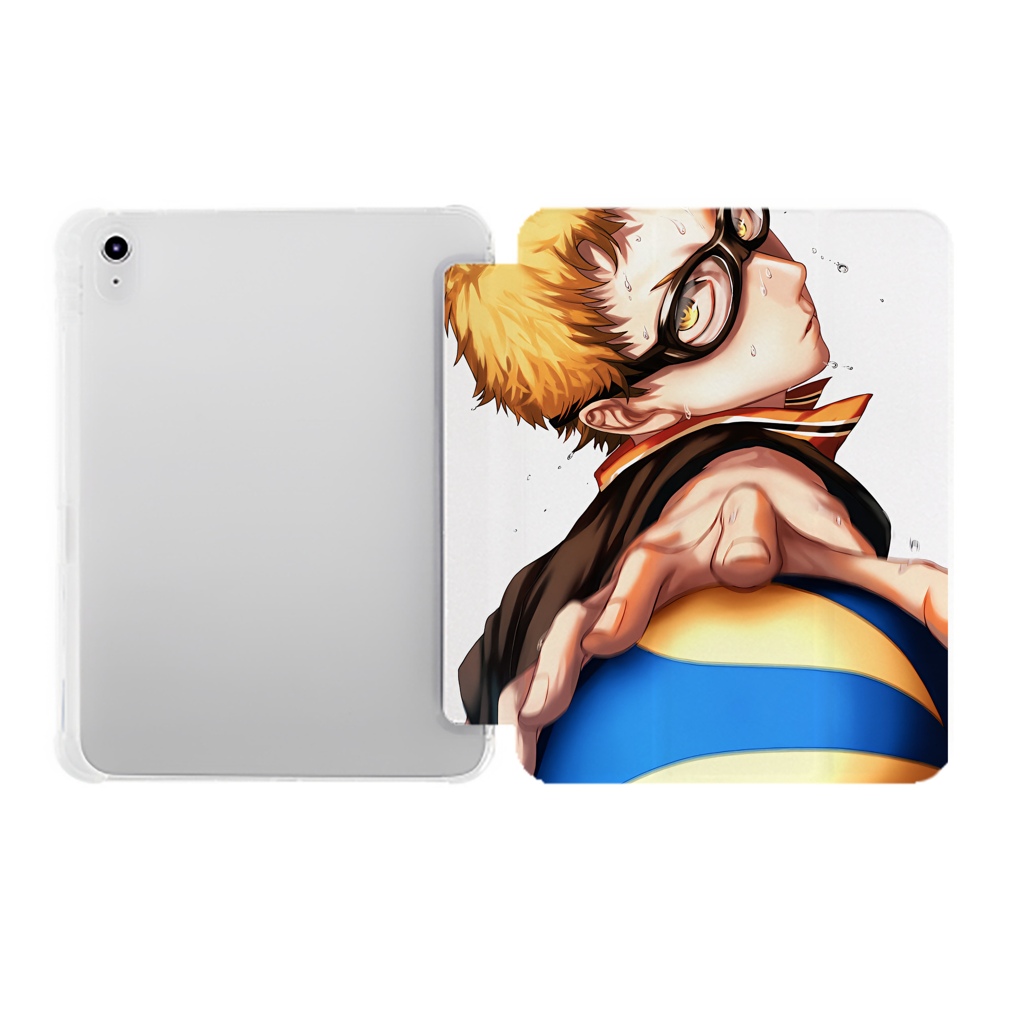（画像用） ハイキュー!! Haikyu!! IPad ケース ペン収納付き 三つ折りスタンド PUレザー×シリコン 対応機種9.5/10.5/10.9インチ